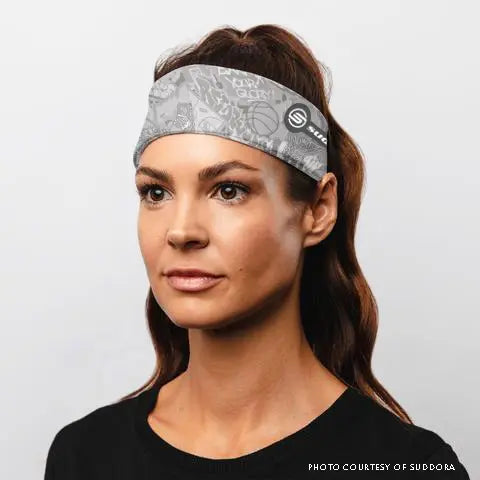 Graffiti Tie Dye Reversible Headband- 2.25"