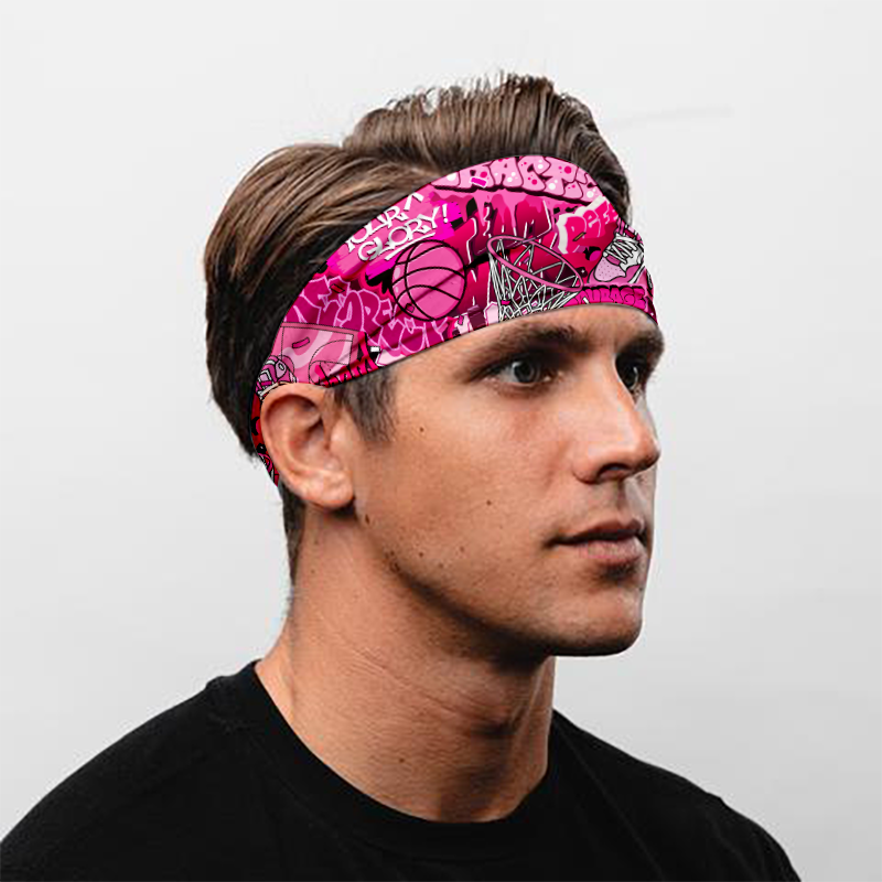 Pinky Pink Graffiti Headband