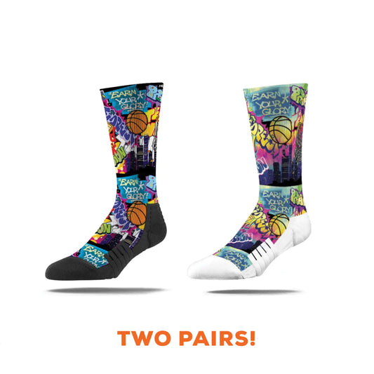 Variety 2 Pack - Standard and Tie Dye Socks - Buy 2 and Save!
