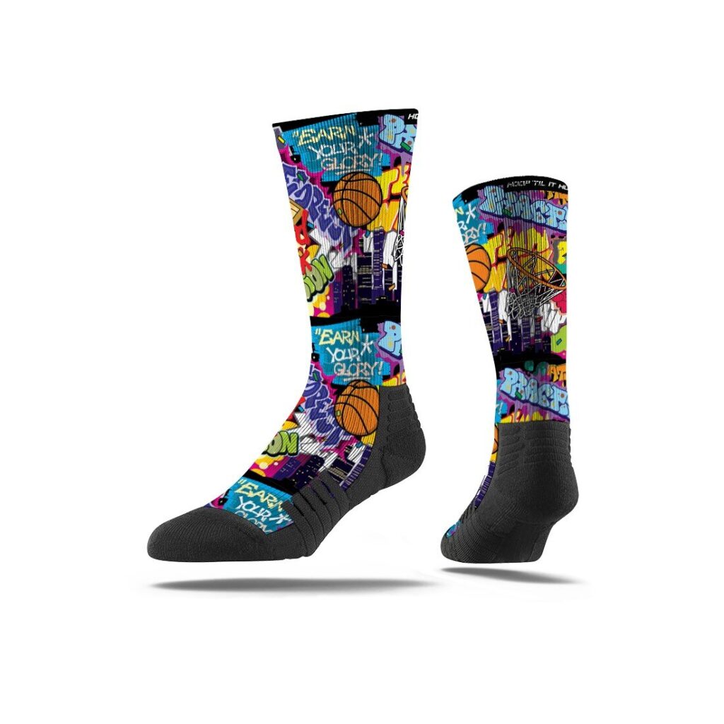 Basketball Graffiti Crew Socks