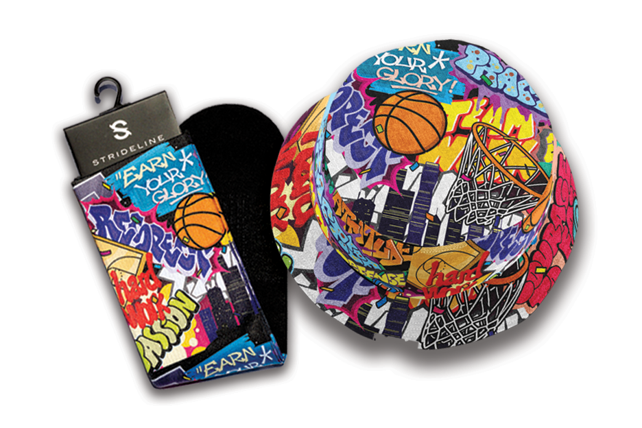 Basketball Graffiti Bucket Hat