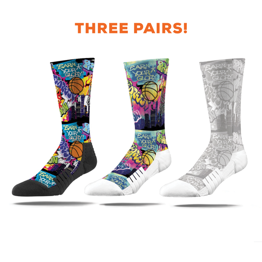 Graffiti Socks Variety 3 Pack - Buy 3 and Save!